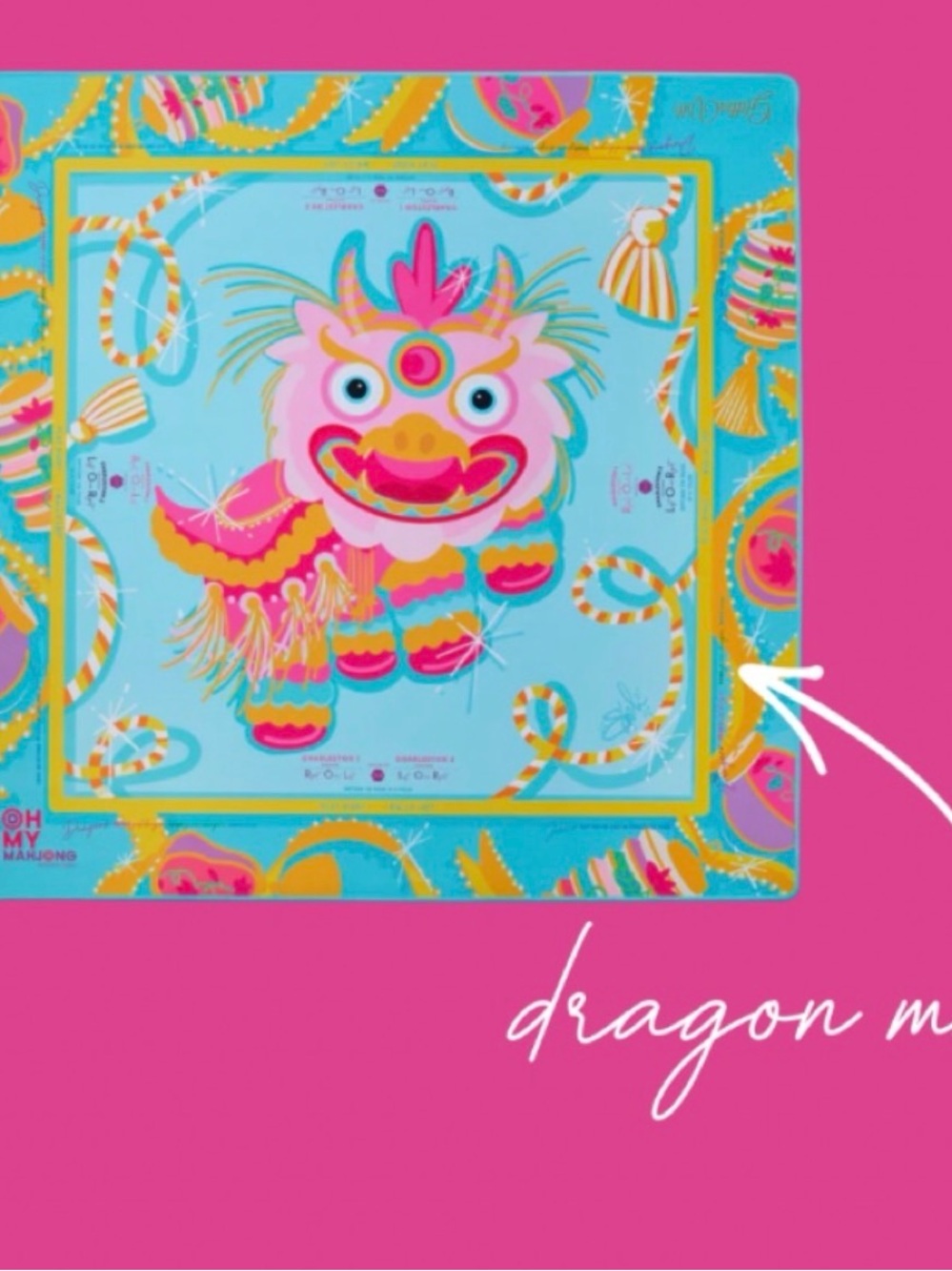 Oh My Mahjong Dragon Mahjong Mat